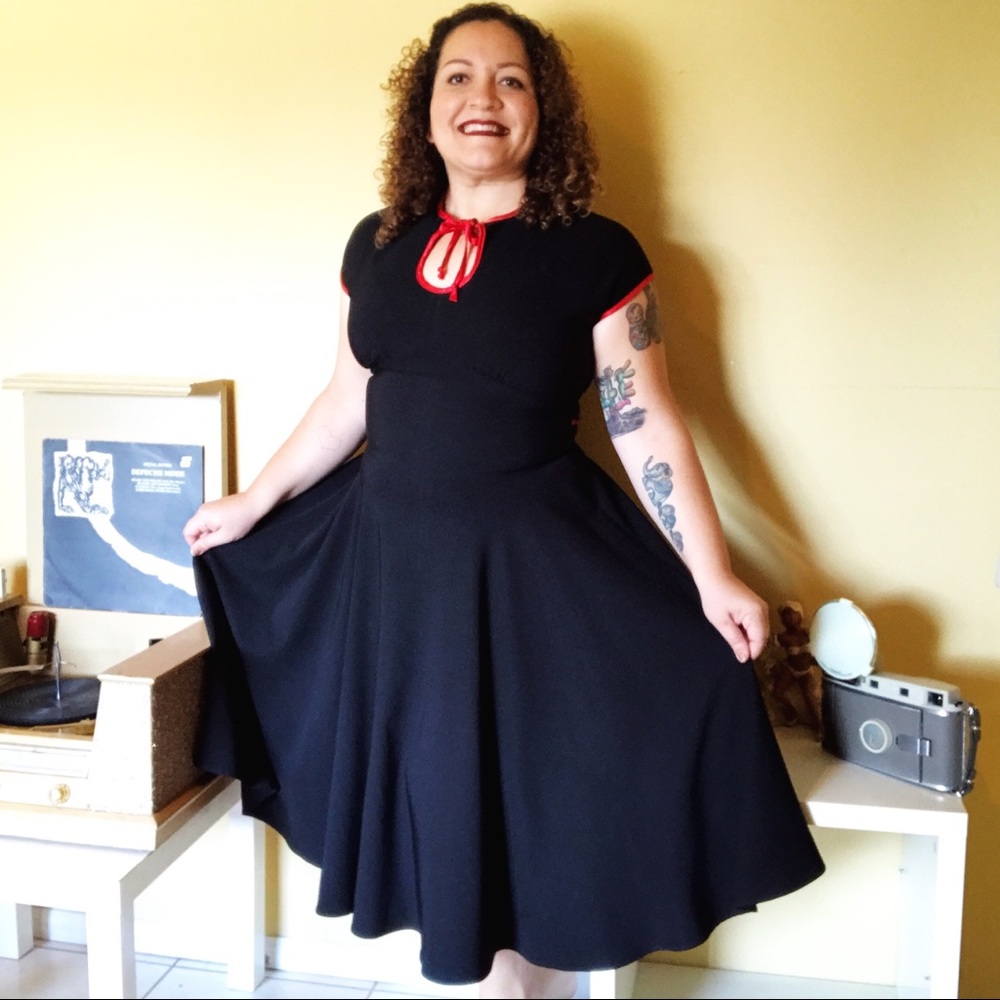 Stop staring 50s repro dress.1XL